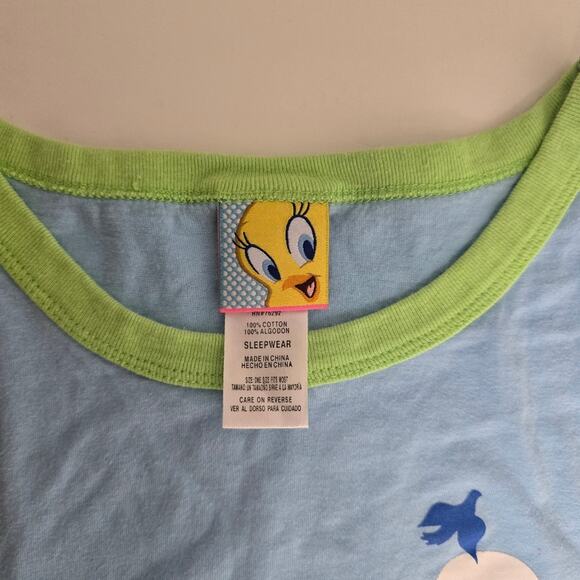 Warner Bros Tweety Bird 2008 "Nature Wuver" Sleep Shirt One Size Fits Most - Picture 3 of 6